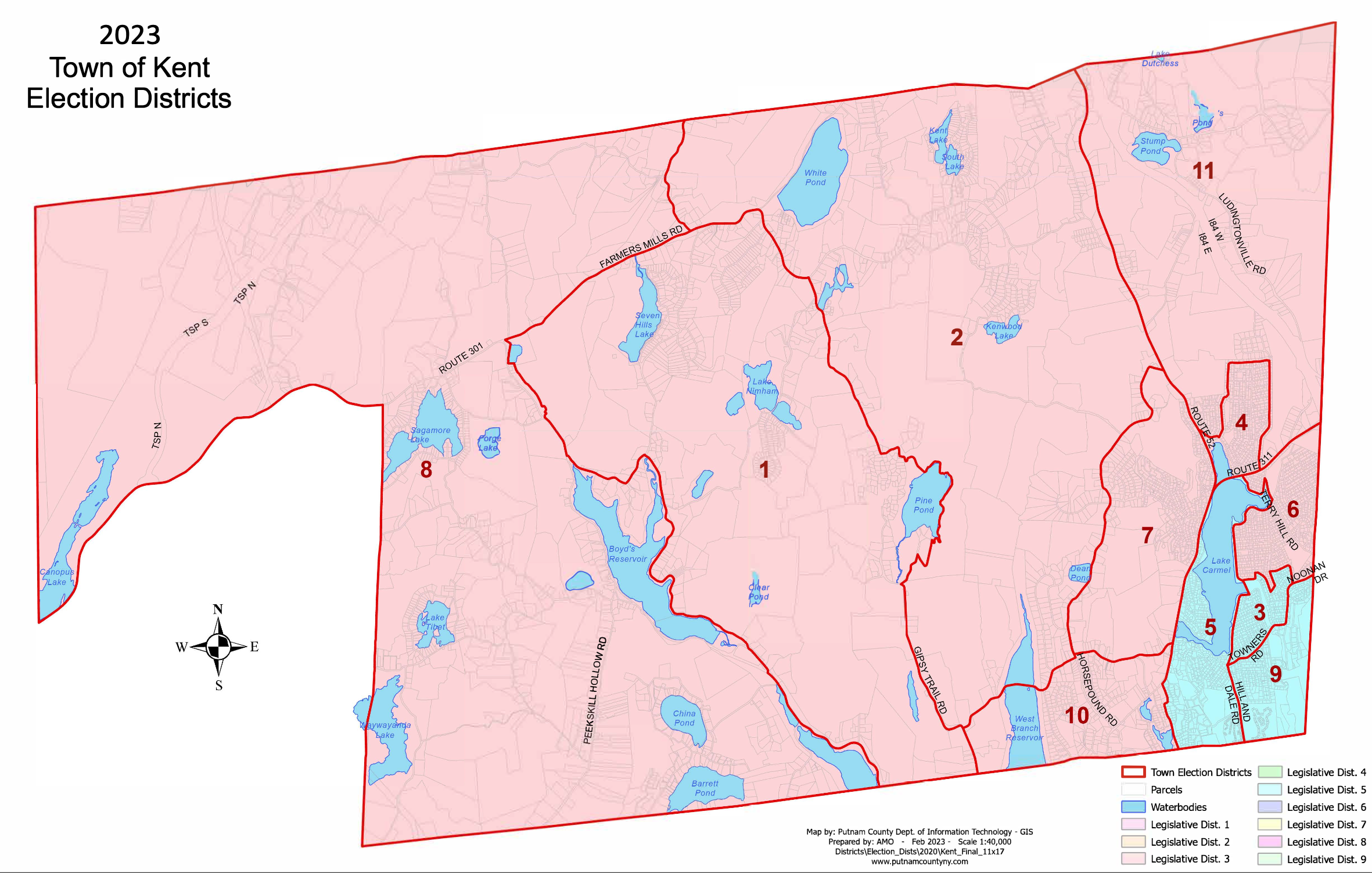 Kent election district map